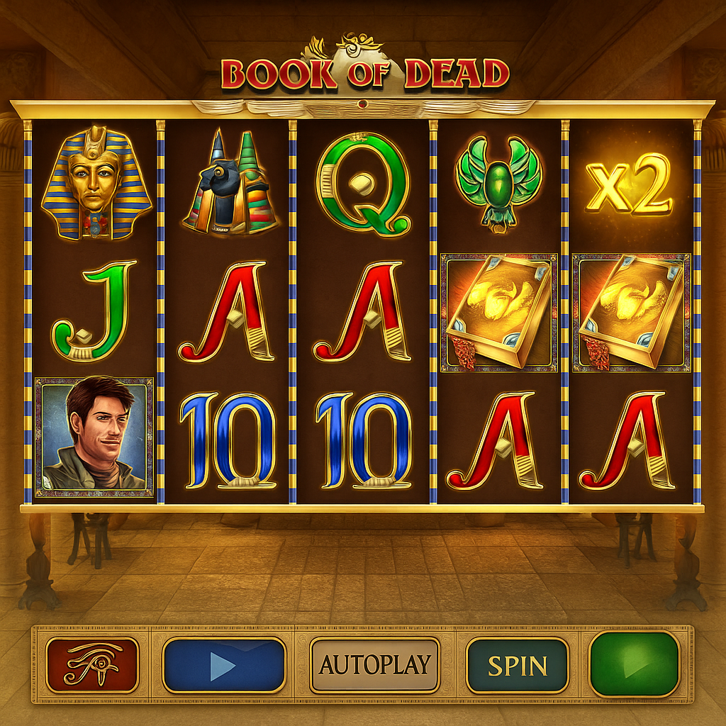 Zodiac Casino - Book of Dead Slot Game - Egyptian Adventure