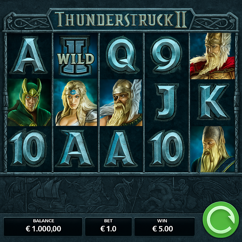 Zodiac Casino - Thunderstruck II Slot Game - Mythology Theme