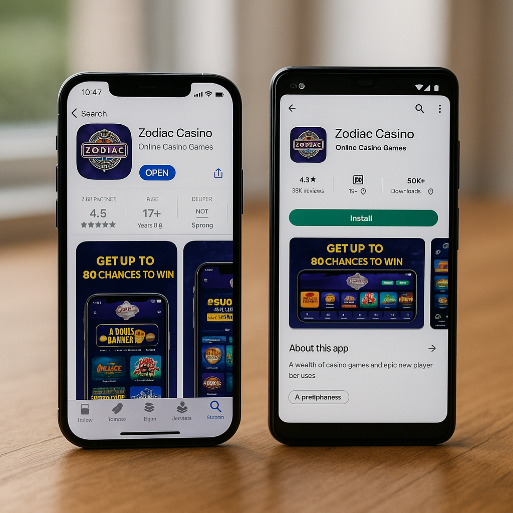 Zodiac Casino - Mobilné aplikácie - iOS aplikácia